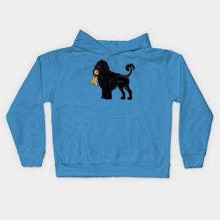 Tristan the Cheeky Portuguese Water Dog Kids Hoodie